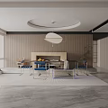 Modern table combination 3d model