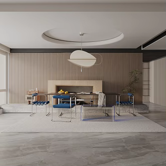 Modern table combination 3d model