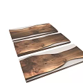 Wooden Wall Decor With Wavy Design And Natural Wood Grain Patterns For Home