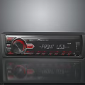 Pioneer Car Audio Receiver With Front USB Interface And Control Knobs 3d model
