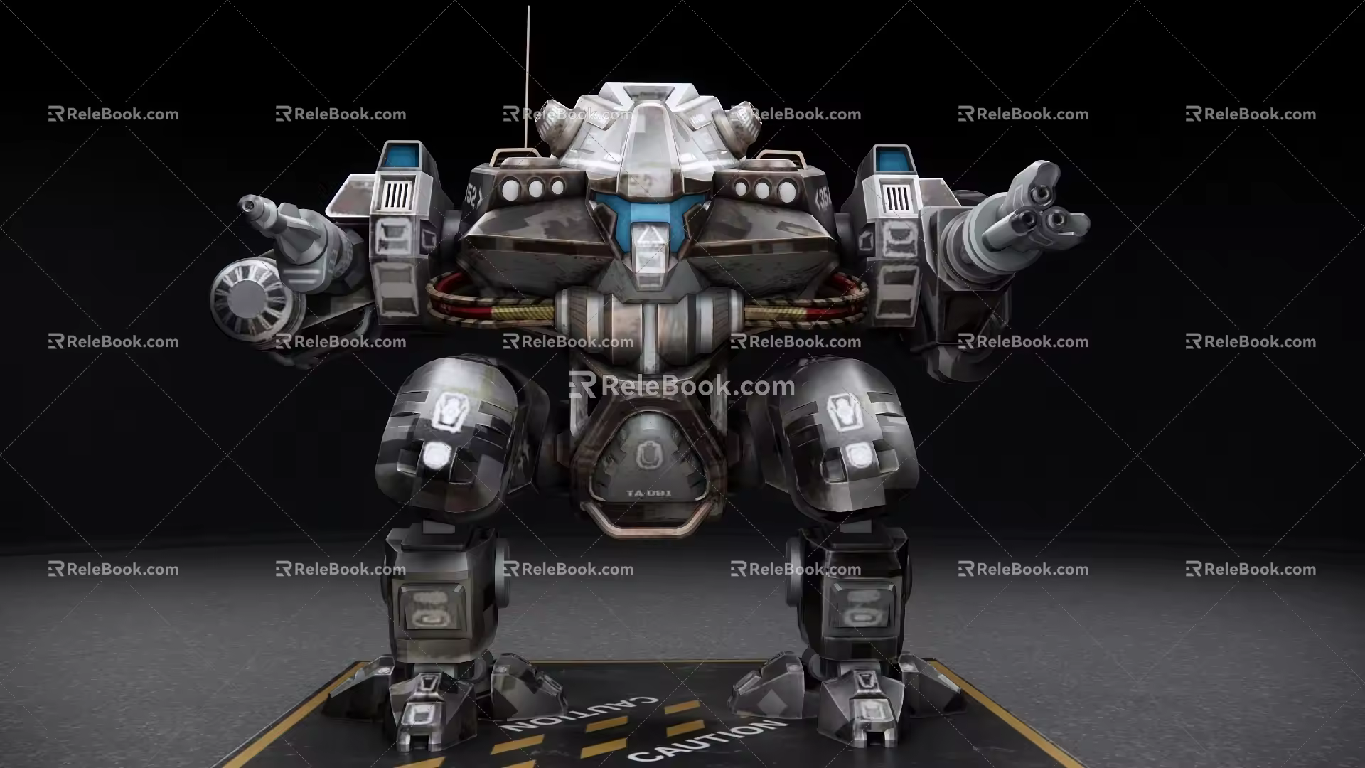 Industrial LOFT robot science and technology sense combat mecha doomsday mecha toy ornaments 3d model