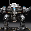 Industrial LOFT robot science and technology sense combat mecha doomsday mecha toy ornaments 3d model