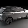 Silver Peugeot SUV With Modern Front Grille Stylish Headlights And Sleek Exterior Design