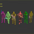 Soldier Warrior Soldier Character Game Character Realistic Character Cartoon Character 3d model