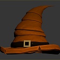 Hat witches hat realistic 3d model