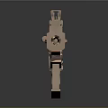 3D Rendered Modern Tactical Rifle With Wooden Accents Metal Parts And Scope Mount