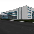 Modern Factory Warehouse Standard Factory Building 3d model