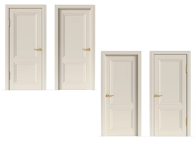Nordic Simple Room Door Room Door Bedroom Door Single Door 3d model