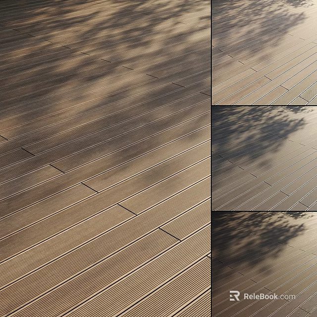 Durable Floor Components With Striped Design And Shadow Effects For Modern Spaces 3d model 