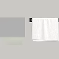 Wall Mounted Bathroom Cabinet Rack With Black Cabinet And White Towel Storage