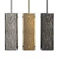 Stylish Textured Chandeliers With Metallic Finishes In Gold Silver And Black
