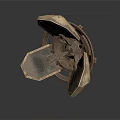 Industrial Metallic Mechanical Part With Gear Like Structure And Multi Blade Design
