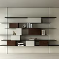 Bookshelf Open Bookshelf Decorative Bookcase 3d model