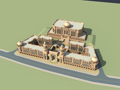 Mosque Building Mosque 3d model Mosque Building Mosque 3d model