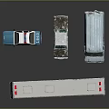 Hyvo Police Emergency Vehicle Models Including Police Car Ambulance And Small Car In Blue White Colors