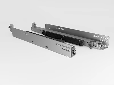 Sturdy Metal Drawer Slides for Furniture Hardware with Smooth Glide Mechanism 3d model