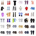Diverse Stylish Clothes Collection Featuring Shirts Pants Dresses Jackets And Tops