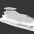 Luxury Modern Yacht With Sleek Exterior And Decks