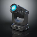 Professional LED Moving Head Stage Light with Blue Beam and Black Housing