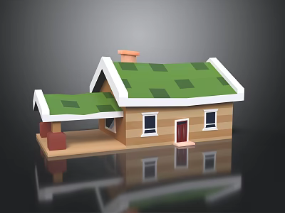 Modern Cartoon Building Cartoon House 3d model Modern Cartoon Building Cartoon House 3d model