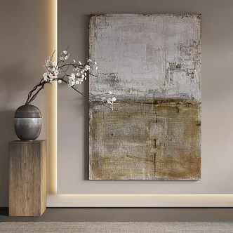 Quiet Wind Decorative Painting 3d model