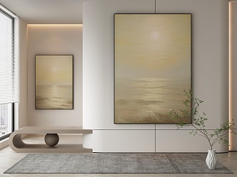 modern decorative painting 3d model