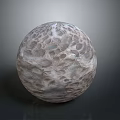 Natural Stone Wood Sphere With Intricate Textured Surface And Smooth Finish
