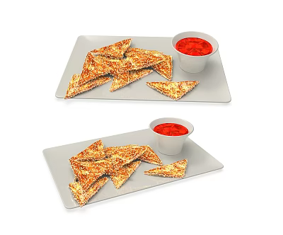 Modern Food Snack 3d model Modern Food Snack 3d model