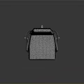 Modern Gray Fabric Office Chair With Metal Armrests And Five Star Base Wheels