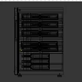 Different Styles Modern Black Wine Coolers With Glass Doors And Red Wine Bottles