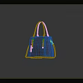 Elegant Light Pink Leather Handbag With Top Handles Shoulder Strap And Tassel Detail