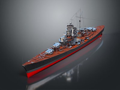 Modern Warship Ship Warship 3d model