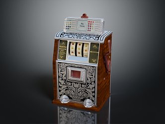 Retro slot machine game machine large game machine coin-operated game machine 3d model