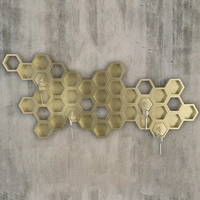 Wall Decoration Honeycomb 3d model