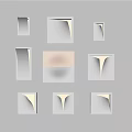Modern Wall Sconces with Various Stylish Designs for Home Interior Decoration 3d model