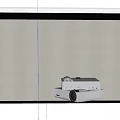 Modern projection curtain projector 3d model