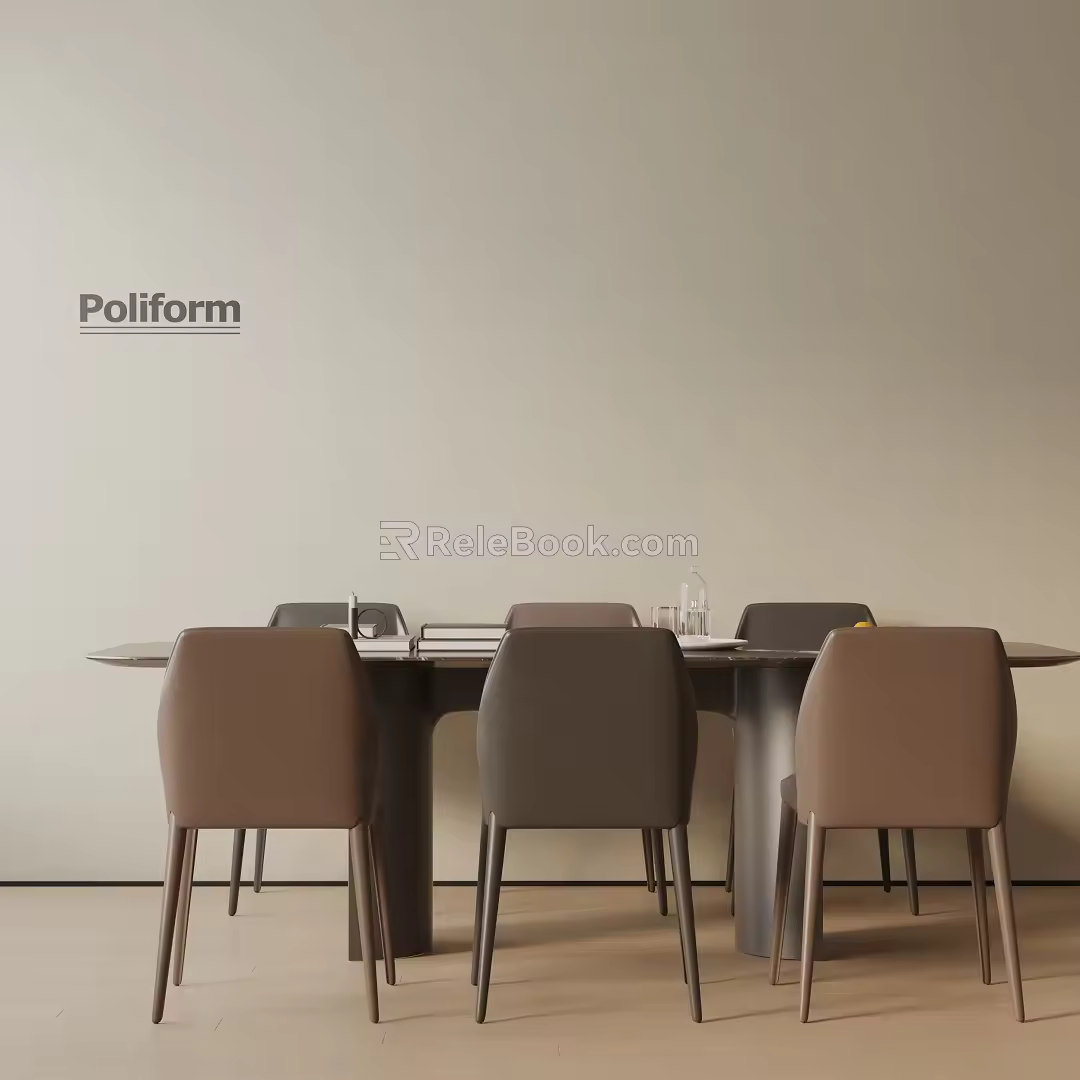 Modern table combination 3d model