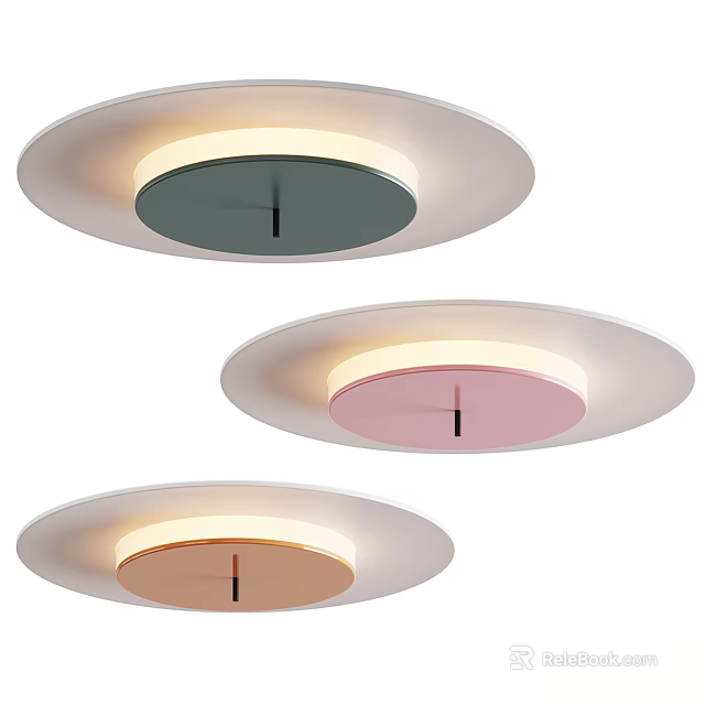 Modern Ceiling Lights With Multiple Color Options And Minimalist Illuminated Design 3d model