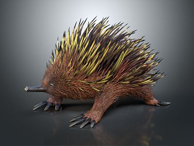 Modern Hedgehog Cartoon Hedgehog Animation Hedgehog 3d model