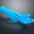 Blue Disposable Protective Gloves Designed for Medical Examination and Safety Use