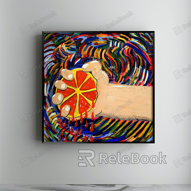 Modern abstract painting decorative hanging painting model