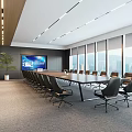 Meeting Room Meeting Tables and Chairs 3d model