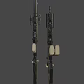 Rifles and submachine guns 3d model