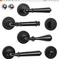 Black Door Handles With Various Classic And Modern Design Styles For Home