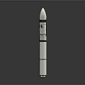 Modern Space Rocket Launch Vehicle With Detailed Structure For Exploration Missions