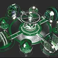 Trend flash shop interactive device clock-in device 3d model