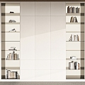 Modern bookcase 3d model