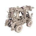 Intricate Building Block Vehicle With Mechanical Gears And Wheels Structure 3d model