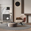 Modern Single Sofa Single Sofa Chair 3d model