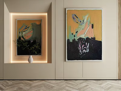 Quiet decorative painting 3d model